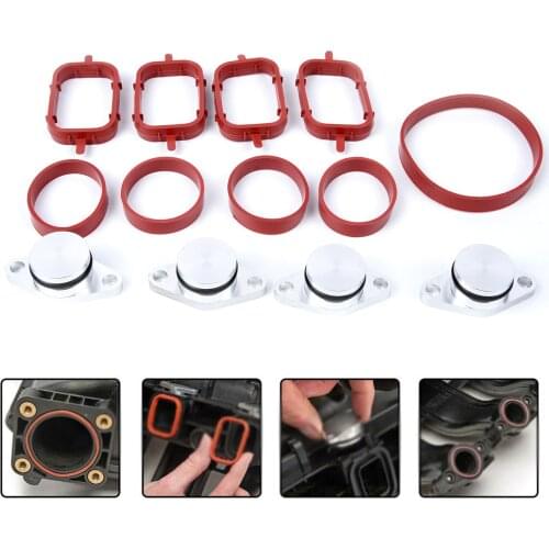 4 Pcs 22mm Diesel Swirl Flap Blanks Bungs Intake Gaskets Kit For BMW M47/E46 320d 330d 525d 530d SI-A0136 Car Accessories