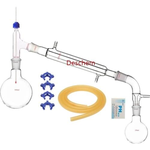 500ml,24/29,Glass Distillation Apparatus,Laboratory Chemistry Glassware Kit