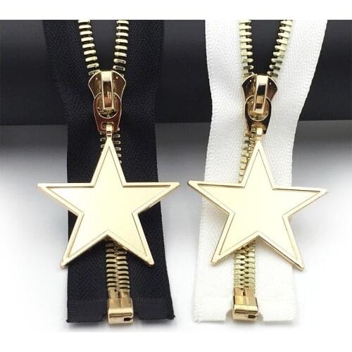 8# 100% Pure Copper Brass Metal Zipper 2pcs 70cm 80cm 100cm 110cm For Sewing DIY Fashion Bags Jacket Clothes Accessories