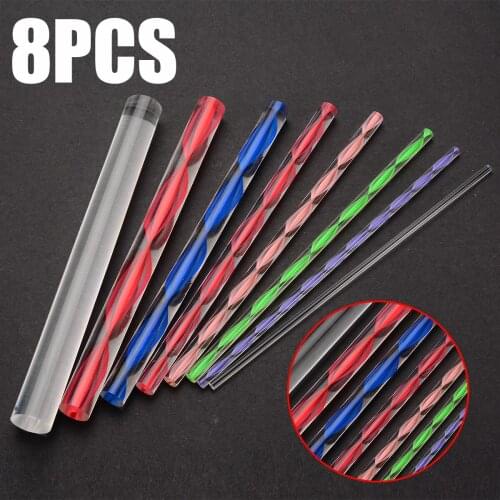 8Pcs Acrylic Rods DIY Dotting Rods Mandala Dotting Tool Painting Stencils Template Rocks Craft Supplies