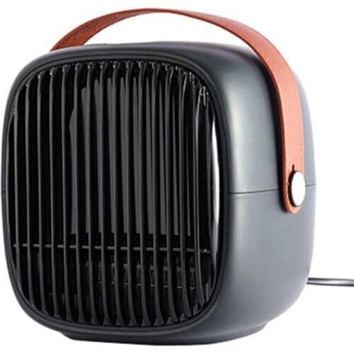 800W Retro Mini Fan Heater With Bluetooth Function Can Be Connected To Mobile Phone, Suitable For Living Room EU Plug