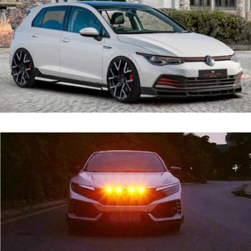 Car Accessories Grille Light Lamp For VW polo passat b5 b6 golf 4 touran t5 tiguan golf 5 AMAROK BEETLE BORA CADDY CC CRAFTER