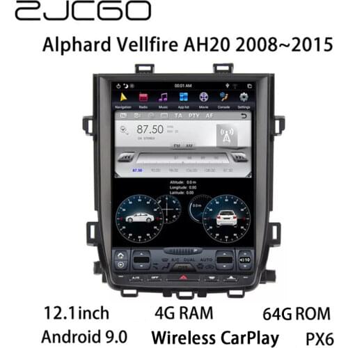 Car Multimedia Player Stereo GPS NAVI DVD Radio Navigation Android Screen for Toyota Alphard Vellfire AH20 2008~2015