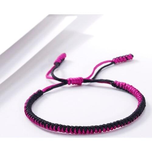 Charm Handmade Tibetan Buddhist Bracelet Adjustable Rope Love Lucky Bracelets & Bangles Fashion Women Yoga Jewelry Couple Gifts