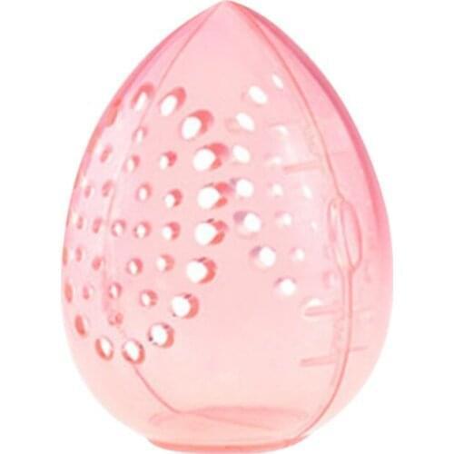 Beauty Sponge Stand Storage Case Egg Shaped Cosmetic Puff Holder Makeup Sponge Stand Storage Case Transparent Puffs Drying Box