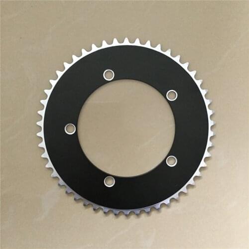 Fixed Gear Chain Ring 44T 46T 48T 50T 52T 53T 130 BCD Bicycle Chainring Track Bike Chainwheel Fixie Single Speed 1/8"