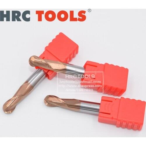 I7-R2x8Hx4Dx50L CNC Mill Router Soild Carbide Ball Nose End Mill Cutter can Cut HRC 55 Material