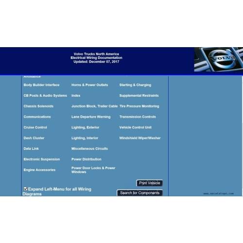 Trucks North America - Electrical Wiring Documentation For volvo 2016