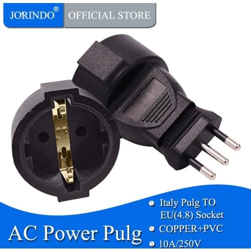 JORINDO LTA to EU,Embedded Interface Germany French European Euro EU Italy Plug Socket Italy Travel Plug Connector Converter