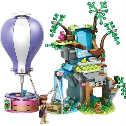 2021 New Friendship Bus Tiger Hot Air Balloon Rescue 41395 41423 41424 Friends Building Blocks Bricks Christmas Toy Children