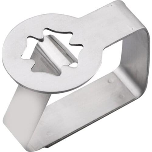 Creative Thicken Leaves stars moon Tablecloth Clamp Stainless Steel Wedding Promenade Table Cover non-slip Holder Clips