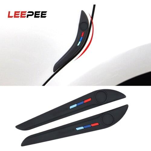 LEEPEE Universal Scratch Sticker Bumper Rear View Mirror Anti-Collision Strip Car Door Side Edge Protector 2 Piece/set Styling