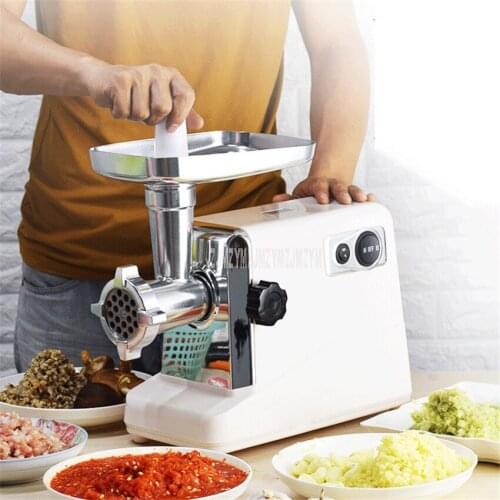 Mini Household Meat Mincer Machine Sausage Filler Maker Stainless Steel Electric Automatic Vegetable Meat Grinder Mince Machine