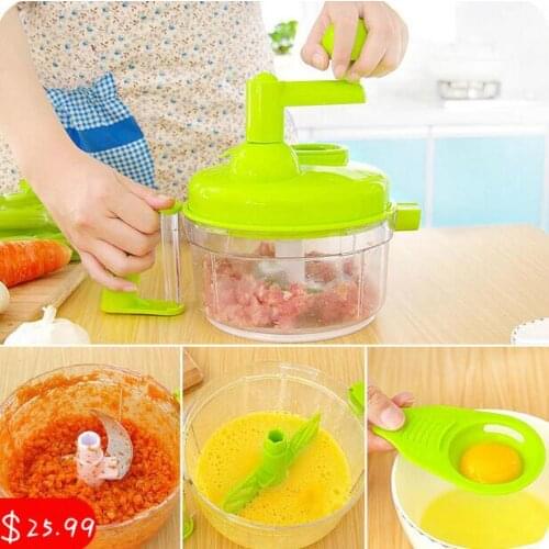 Multifunctional Meat mincer Manual Meat Grinder With Broken Egg White Separator Household Dumplings Mincer