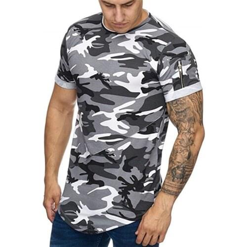 Mens Tight-Fitting Short-Sleeved T-shirt Quick drying t shirt Gyms Fitness Splicing fashion leisure T-shirt male Fitness tees