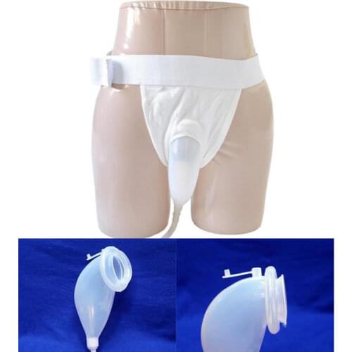 Male Urine Bag Urine Collection Set Breathable Urinal Spill Proof Bag For Urine Incontinence for elderly Men