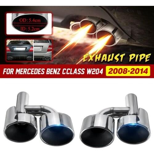 Stainless Steel Exhaust Muffler Pipe Tip For Mercedes-Benz C-Classs W204 C300 C350 C63 2008-14 F-71-0023-01-D