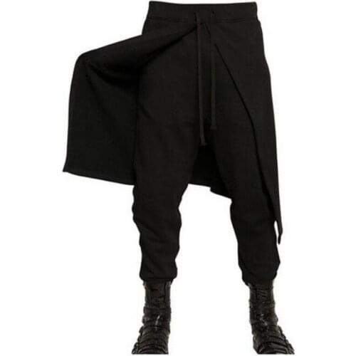 Hot 2020 New Autumn And Winter Thick Harem Pants Slim Non-Mainstream Mens Clothing Trousers Big Crotch Stage Costumes