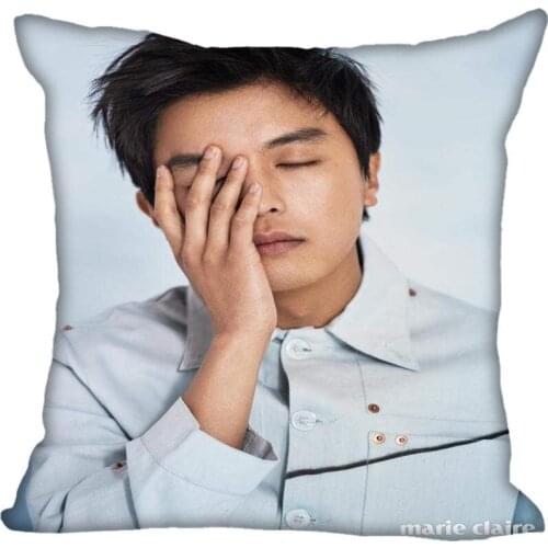New Custom KPOP Woo jin Yeon Pillowcases Printed Square Silk Pillowcase Home Decorative zipper Satin Pillowcases (One Side)