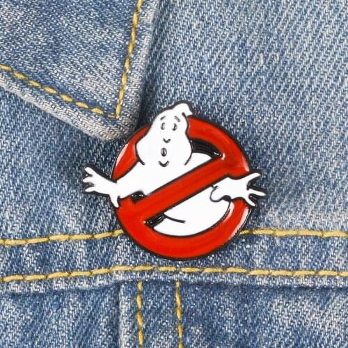 Limited Edition !! GHOSTBUSTERS Cartoon Hard Enamel Brooches Badges Lapel pin For Men Women Souvenir Gifts
