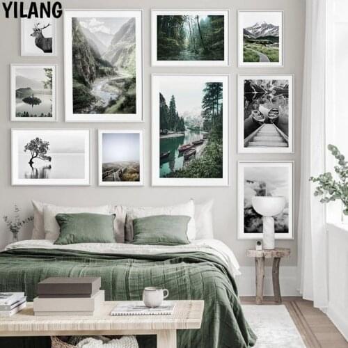 Nature Scenery Painting Wall Art Home Decor Canvas Painting Nordic Fresh Landscape Print And Poster For Living Room Art Picture