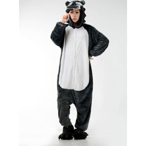 Mens Ladies Cartoon Wolf Adult Animal Onesies Onsie Pyjamas Pajamas Jumpsuits C359 S/M/L/XL/XL