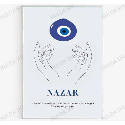 Nazar Poster - Evil Eye Poster - Spiritual Artwork