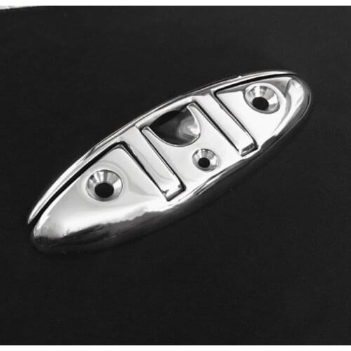 5 inch Stainless Steel Cleat Marine Hardware Foldable Boat Cleats Folding Deck Mooring Cleat Boat Accessories Parts