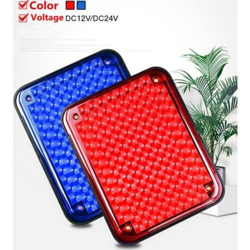 Highlight box square light warning flash light truck semi-trailer LED light 220V24V12V