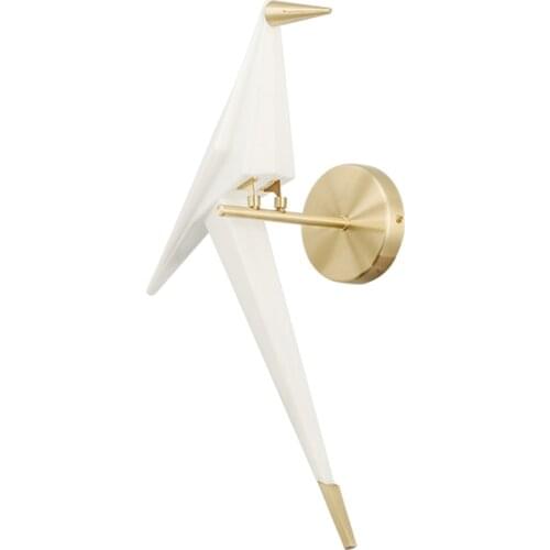 Modern Acrylic white Bird Wall Lamps Art Nordic Living Room Dining room Stairs Bedroom Bedside Lamp decor wall sconces lights
