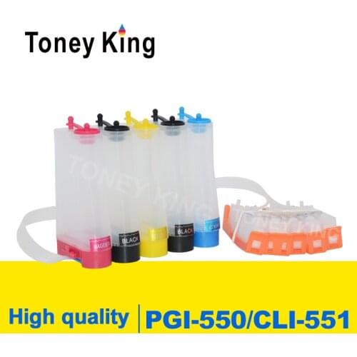 Toney King PGI-550 CLI-551 CISS Ink Supply System For Canon PIXMA MG5450 MG5550 MG5650 MG6350 MG6450 MG6650 MG7150 Printer