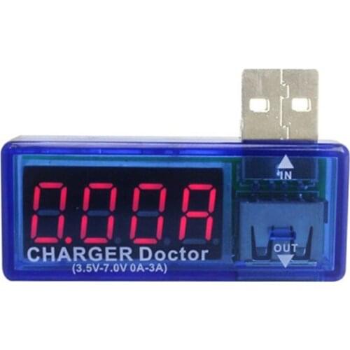USB Charging Current / Voltage Detector Multimeter Power Meter 0-3A 3.5-7.0V USB Current / Voltage Tester Mobile Power Tester