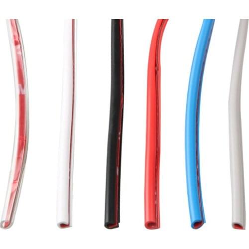 ZYBAISHUN 5 m Car Door Anti-Scratch Protective Edge Guard Sealing Stripper for Mitsubishi ASX Outlander Lancer Evolution Pajero