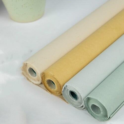 10 Sheets Retro Batik Chinese Calligraphy Paper Brush Writing Paint Half-Ripe Xuan Paper Calligraphy Works Competition Papers