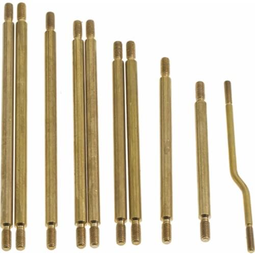10pcs Brass Steering Link Rod Linkage Set for 1/10 Axial SCX10 III AX103007 RC Crawler Car Accessories
