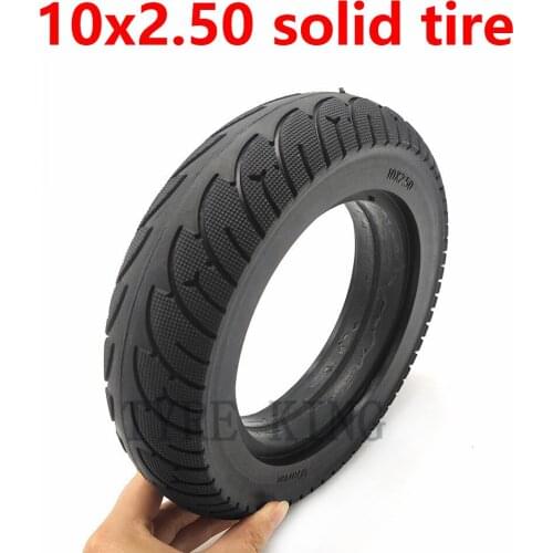 10x2.50 Solid Tire None Inflatable Explosion-proof Tyre for Scooter Balance Drive Bicycle Electric Vehicle Puncture Proof Tyre