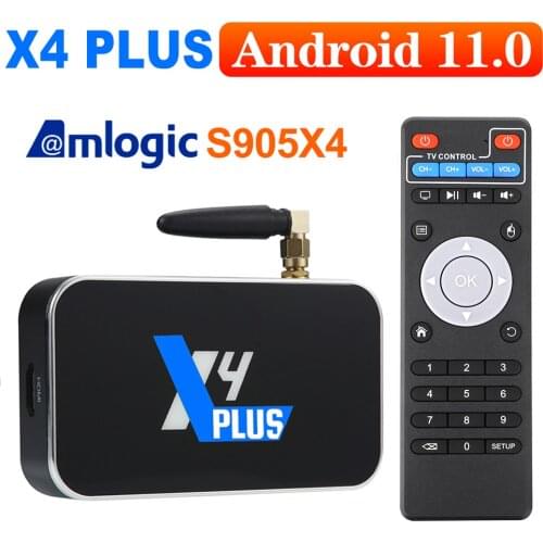 2021 UGOOS X4 PRO 4GB 32GB Amlogic S905X4 Android 11.0 TV Box 1000M LAN Wifi Set Top Box 4K Media Player TV Receivers VS X3 PRO