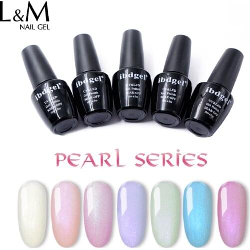 3 Pcs IBDGEL 15 ML UV Pe Gel Nail Polish Gelpolish Soak Off Glitter Nude Color Professional Nails Varnish Base Coat Top Coat