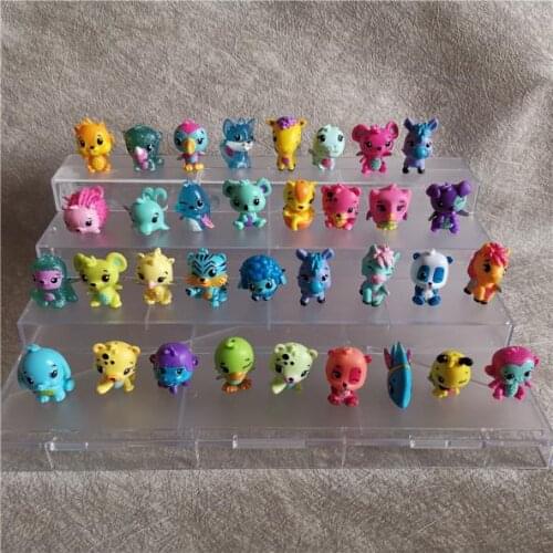 50PCS/lot Cartoon Lovely Animal Dolls Cute Mouse Cat Tiger etc 3cm Kids Toys Home Decoration