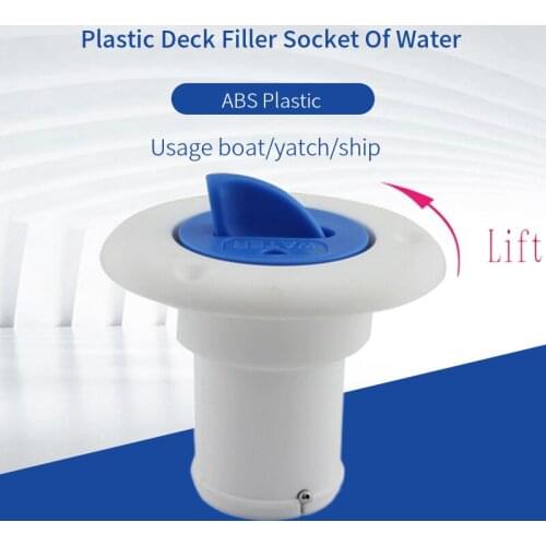 ABS white plastic water injection port, water tank cover, RV, yacht, fuel port, water port, marine accessories