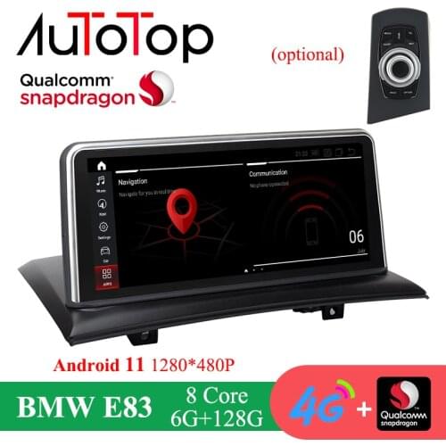 AUTOTOP Android 11 6G+128G Car Radio Multimedia Video Player Navigation GPS For BMW X3 E83 2004-2009 iDrive Autoradio Carplay