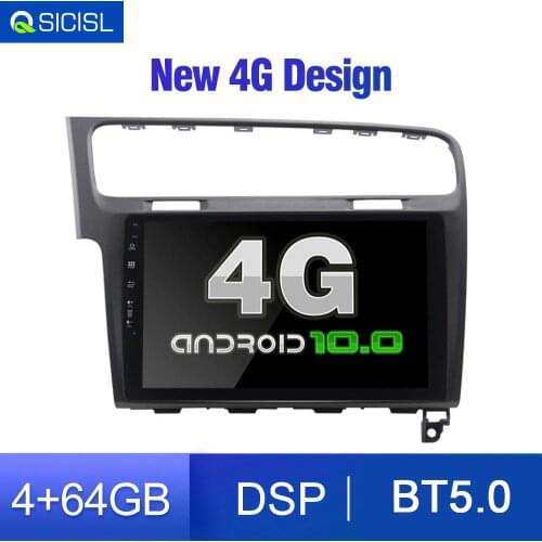 Free 4G Modem Automotivo Radio Android 10 For VW/Volkswagen/Golf 7 2014-2018 GPS Car Multimedia Player RAM 4GB ROM 64GB with DSP