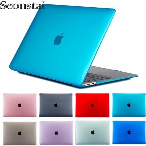 For APPle MacBook Laptop Case Air Pro Retina 11 12 13 15 16 Crystal Plastic Hard Cover for MacBookA1707 A1398 with Keyboard Capa