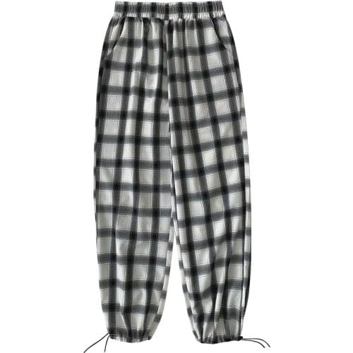 Cheap wholesale 2021 spring summer autumn new fashion casual Popular long women Pants woman female OL plaid pants BVy031