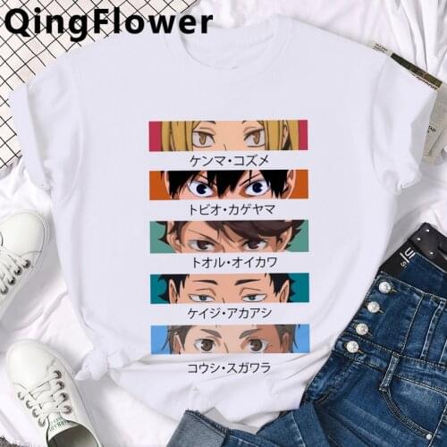 Haikyuu Kuroo Bokuto Manga Shoyo Volleyball top tees men ulzzang plus size couple print t shirt couple clothes aesthetic