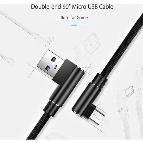 Micro-usb type-c cable 90 Degree Linen Weave Data Line For iPhone12 11 Android Samsung Huawei Xiaomi Mobile phone charging cable