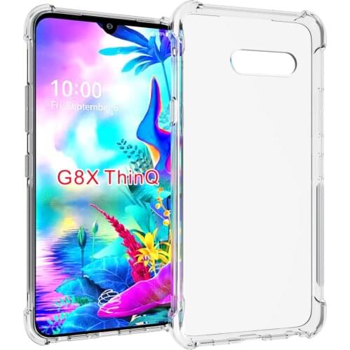 Crystal Clear Anti-slip Anti-Scratch Shockproof Durable Flexible TPU soft Case Cover for LG G8X ThinQ