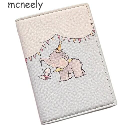 Mcneely Boys Like Leather Passport Cover Case Girls Travel Passport Holder Bag Men Business Card Holder Purse Retro Card Wallet