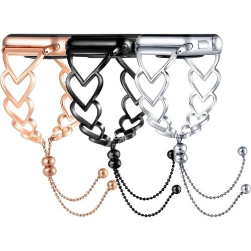 Metal strap for Apple watch band 44mm 40mm 42mm 38mm stainless steel women bracelet for iwatch apple watch 6/5/4/3/2/1/SE 44 mm