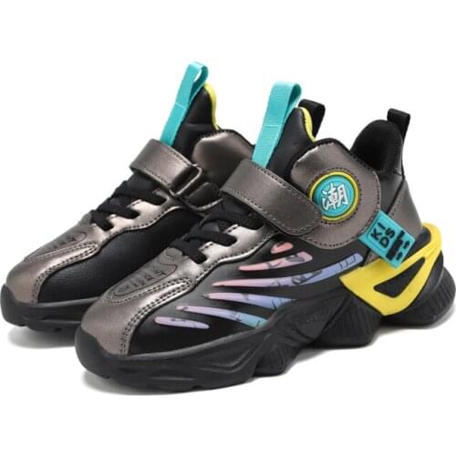 Fashion Kid Running Sneakers Summer Children Casual Shoes Lightweight Boys Designer Sport Shoes Breathable Leather Sneakers